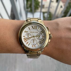 Michael Kors Camille MK5635 used gold watch 43mm